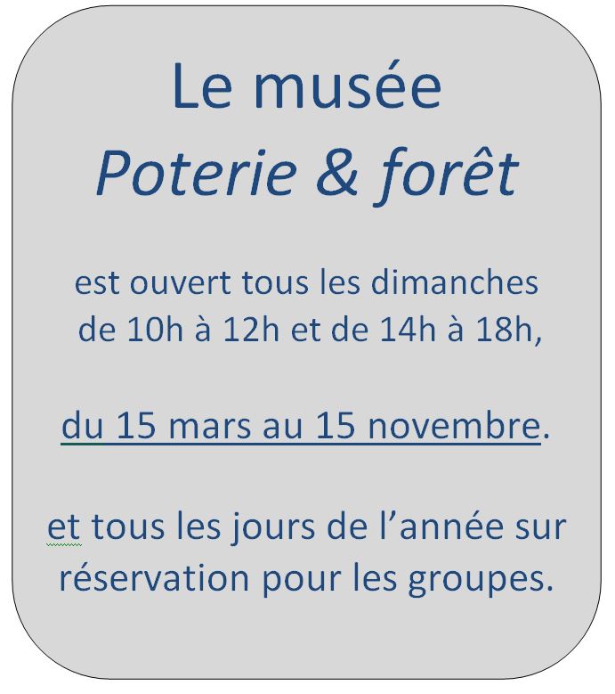 Nouveaux horaires du musée